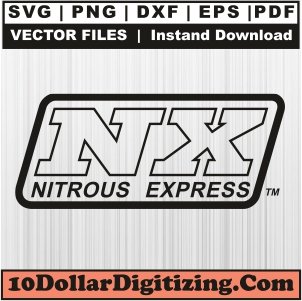 Nitrous-Express-Svg,-NX-Logo-Png-Vector,-Brand-Svg-Cut-File-For-Cricut-Silhouette-Printable-Files