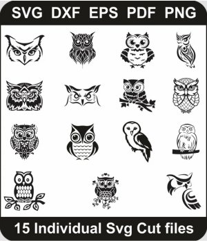 Owl-Svg-Pack,-Owls-Png-Bundle,-Owl-Brid-Svg-Svg-Cut-File-For-Cricut-Silhouette-Printable-Files