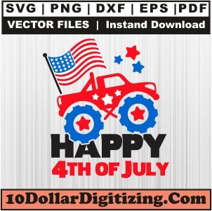 Patriotic-Monster-Truck-American-Flag-Svg,-4th-of-July-Png-Vector,-Independence-Day-Svg-Cut-File-For-Cricut-Silhouette-Printable-Files-