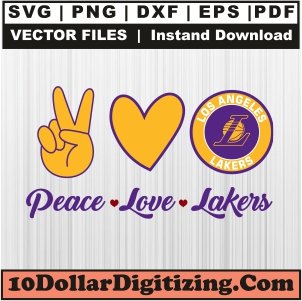 Peace-Love-Lakers-Png,-Basketball-Team-Vector,-NBA-Svg-Cut-File-For-Cricut-Silhouette-Printable-Files