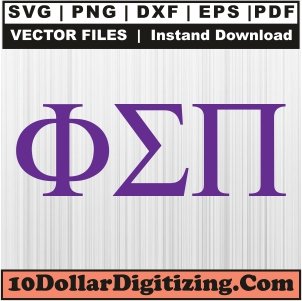 Phi-Sigma-Pi-Greek-Letter-Png-High-Resolution,-Fraternity-Vector-Svg-Cut-File-For-Cricut-Silhouette-Printable-Files