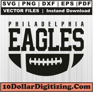 Philadelphia-Eagles-Football-Svg,-NFL-Team-Png-Vector,-Sports-Svg-Cut-File-For-Cricut-Silhouette-Printable-Files