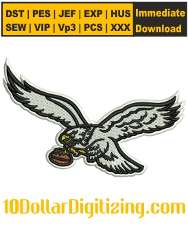 Philadelphia-Old-Eagles-Logo-Embroidery-Files,-NFL-Embroidery-Patterns,-Football-Team-Embroidery-Designs-Download