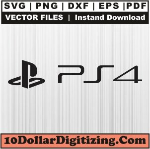 PlayStation-4-Logo-Svg,-PS4-Png-Vector,-PlayStaion-Svg-Cut-File-For-Cricut-Silhouette-Printable-Files