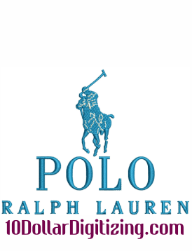 Polo Ralph Lauren Embroidery Design | Polo Ralph Lauren Embroidery DST File  | Ralph Lauren Logo PES File