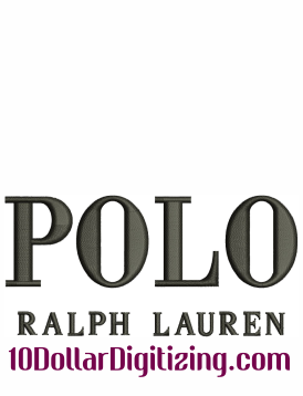 Polo Ralph Lauren Logo Embroidery Design | Polo Ralph Lauren Embroidery ...