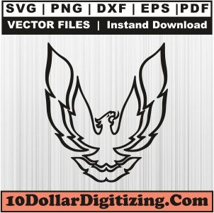 Pontiac-Firebird-Png-Transparent,-Pontiac-Car-Logo-Vector,-Firebird-Outline-Svg-Cut-File-For-Cricut-Silhouette-Printable-Files