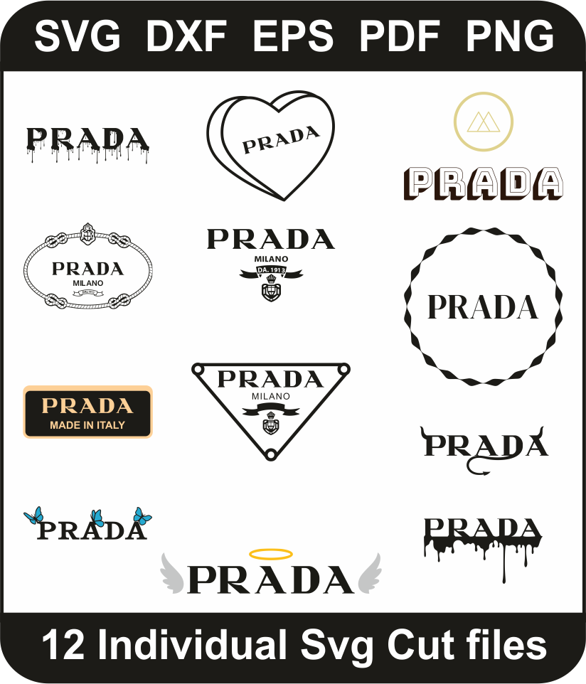 Prada-Svg-Bundle,-Prada-Milano-Png-Pack,-Brand-Logo-Svg-Cut-File-For-Cricut-Silhouette-Printable-Files