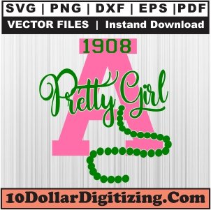 AKA-Pretty-Girl-Svg,-Alpha-Kappa-Alpha-Png-Vector,-Sorority-Svg-Cut-File-For-Cricut-Silhouette-Printable-Files