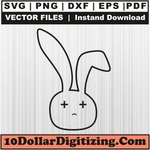 Bunny-Conejo-Malo-Svg,-Bad-Bunny-Png-Vector,-Bunny-Svg-Cut-File-For-Cricut-Silhouette-Printable-Files