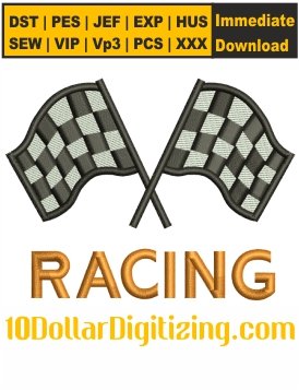 Racing-Flag-Embroidery-Design,-Racing-Checkered-Flag-Embroidery-Pattern,-Checker-Race-Flag-Embroidery-Files-Instant-Download