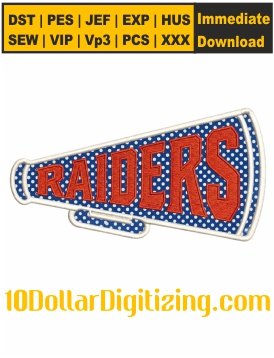 Raiders-Megaphone-Magnet-Applique-Embroidery-Design,-Las-Vegas-Raiders-Embroidery-Files-Instant-Download