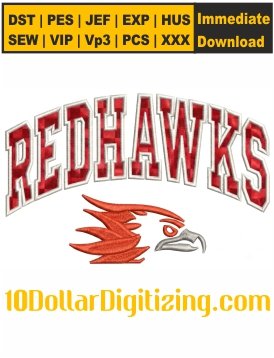 Redhawks-Embroidery-Machine-Files,-Applique-Designs,-Redhawks-Outline-Embroidery-File-Download