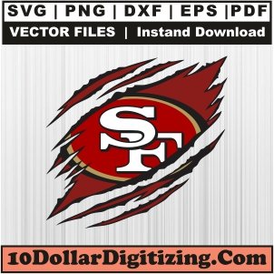 San-Francisco-49ers-Ripped-Png,-49ers-Football-Vector,-NFL-Svg-Cut-File-For-Cricut-Silhouette-Printable-Files