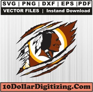 Ripped-Washington-Redskins-Png-Download,-Football-Team-Vector,-NFL-Svg-Cut-File-For-Cricut-Silhouette-Printable-Files