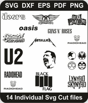 Rock-Band-Logo-Svg-Bundle,-Band-Png-Pack,-Rock-Band-Svg-Cut-File-For-Cricut-Silhouette-Printable-Files