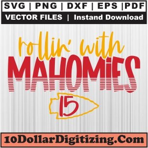 Rollin-With-Mahomies-Svg,-Kansas-City-Chiefs-Png-Vector,-Football-Player-Svg-Cut-File-For-Cricut-Silhouette-Printable-Files