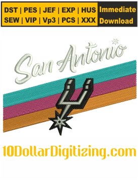 San-Antonio-Logo-Embroidery-Design,-San-Antonio-Spurs-Embroidery-Pattern,-NBA-Basketball-Embroidery-Files-Instant-Download