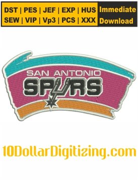 San-Antonio-Spurs-Logo-Embroidery-Design,-NBA-Embroidery-File,-Basketball-Team-Embroidery-File,-Sports-Embroidery-Files-Instant-Download