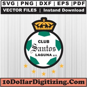 Santos-Laguna-Logo-Svg,-Football-Club-Png-Vector,-Soccer-Team-Svg-Cut-File-For-Cricut-Silhouette-Printable-Files