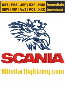 Scania-Griffin-Embroidery-Design,-Scania-Logo-Embroidery-Pattern,-Scania-Ab-Embroidery-Files-Instant-Download