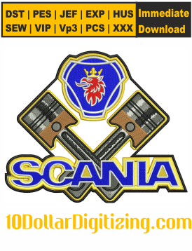 Scania-Jacket-Back-Logo-Embroidery-Design,-Scania-Truck-Machine-Embroidery-Design,-Scania-Logo-DST-File