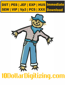 Scarecrow-Embroidery-Design,-Friendly-Scarecrow-Machine-Embroidery-Design,-Scarecrow-Face-DST-File