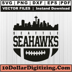 Seattle-Seahawks-Skyline-Svg,-Football-Team-Png-Vector,-Sports-Svg-Cut-File-For-Cricut-Silhouette-Printable-Files