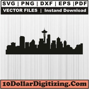 Seattle-Skyline-Svg,-Football-Team-Png-Vector,-Seattle-Seahawks-Logo-Svg-Cut-File-For-Cricut-Silhouette-Printable-Files