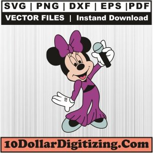 Selena-Mickey-Png,-Minnie-Mouse-Vector,-Selena-Minnie-Svg-Cut-File-For-Cricut-Silhouette-Printable-Files