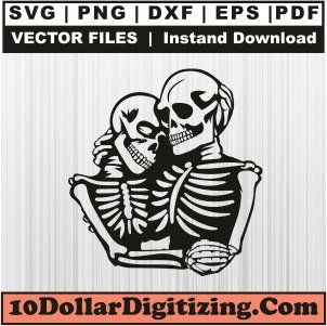 Skeleton-Couple-Skull-Soulmates-SVG,-Human-Skull-Png-Vector,-Skeleton-Svg-Cut-File-For-Cricut-Silhouette-Printable-Files