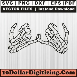 Skeleton-Hands-Pinky-Promise-Svg,-Skull-Pinky-Promise-Png-Vector,-Skeleton-Hands-Svg-Cut-File-For-Cricut-Silhouette-Printable-Files