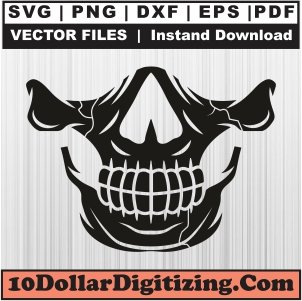 Skull-Mask-Png,-Skull-Face-Vector,-Skull-Svg-Cut-File-For-Cricut-Silhouette-Printable-Files