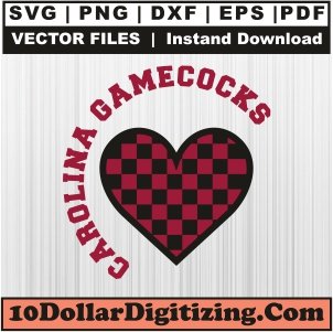 South-Carolina-Gamecocks-Heart-Svg,-Football-Team-Png-Vector,-Sports-Svg-Cut-File-For-Cricut-Silhouette-Printable-Files