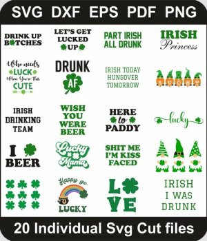 St-Patricks-Day-Irish-Svg-Bundle,-Patricks-Day-Png-Pack,-Saint-Patrick-Svg-Cut-File-For-Cricut-Silhouette-Printable-Files