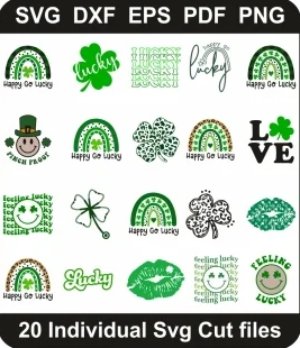 St-Patricks-Day-Svg-Pack,-Saint-Patrick-Png-Bundle,-St-Patricks-Svg-Cut-File-For-Cricut-Silhouette-Printable-Files