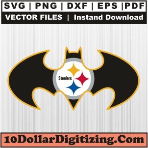 Steelers-Batman-Png,-Pittsburgh-Steelers-Logo-Vector,-Football-Svg-Cut-File-For-Cricut-Silhouette-Printable-Files