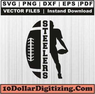 Steelers-Player-Vector,-Football-Png,-Pittsburgh-Steelers-Svg-Cut-File-For-Cricut-Silhouette-Printable-Files
