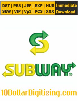 Subway-Logo-Embroidery-Design
