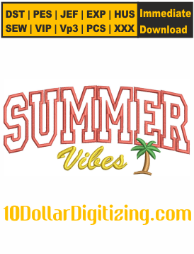 Summer-Applique-Vibes-Embroidery-Design,-Summer-Vibes-Machine-Embroidery-Design,-Summer-DST-File