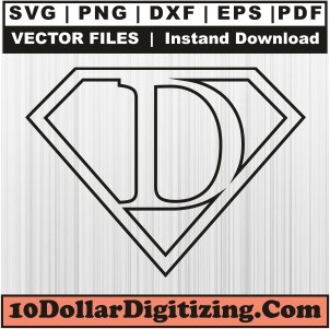 Superhero-Themed-English-Letters-D-Black-Svg,-Super-Hero-D-Png-Vector-Svg-Cut-File-For-Cricut-Silhouette-Printable-Files