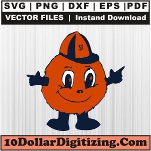 Syracuse-Orange-Mascot-Svg,-Basketball-Png-Vector,-NCAA-Svg-Cut-File-For-Cricut-Silhouette-Printable-Files
