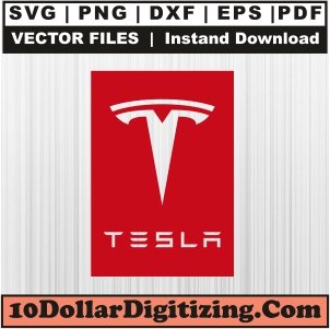 Tesla-Red-Logo-Png-Transparent,-Tesla-Car-Vector,-Tesla-Svg-Cut-File-For-Cricut-Silhouette-Printable-Files