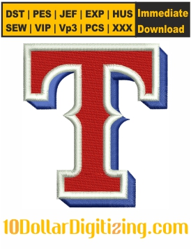 Texas-Rangers-Logo-Embroidery-Design