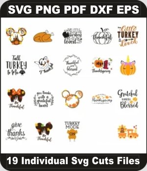 Thanksgiving-Svg-Bundle,-Thanksgiving-Day-Png-Pack,-Thankful-Svg-Cut-File-For-Cricut-Silhouette-Printable-Files