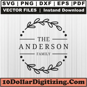 The-Anderson-Family-Svg,-Monogram-Png-Vector,-Family-Svg-Cut-File-For-Cricut-Silhouette-Printable-Files