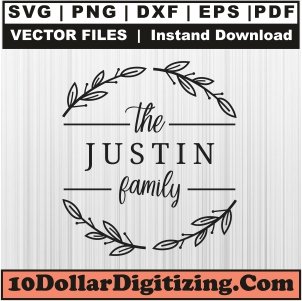 The-Justin-Family-Vector,-Monogram-Png,-Justin-Family-Svg-Cut-File-For-Cricut-Silhouette-Printable-Files