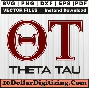 Theta-Tau-Greek-Letter-Png-Transparent,-Fraternity-Vector,-Theta-Tau-Svg-Cut-File-For-Cricut-Silhouette-Printable-Files