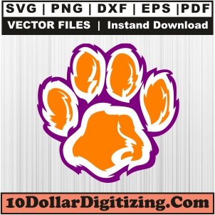 Tiger-Paw-Png,-Paw-Print-Vector,-Paw-Print-Logo-Svg-Cut-File-For-Cricut-Silhouette-Printable-Files
