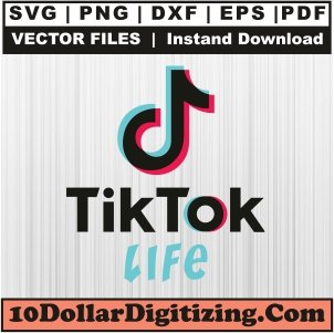Tiktok-Life-Svg-Download,-Tik-Tok-Png-Vector,-TikTok-Social-Media-Svg-Cut-File-For-Cricut-Silhouette-Printable-Files